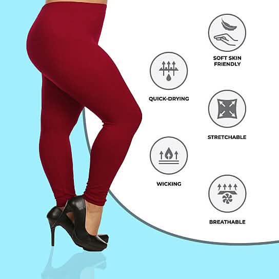 2-Pack: Plus Size Women's Ultra-Soft High Waisted Capri Leggings DailySale