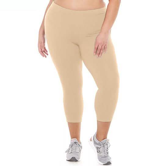 2-Pack: Plus Size Women's Ultra-Soft High Waisted Capri Leggings DailySale