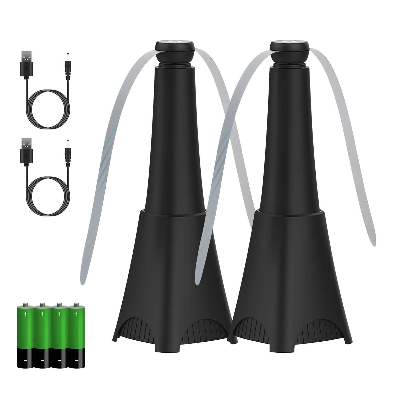 2-Pack: Portable Reflective Fly Repellent Fan Rechargeable Battery Powered DailySale