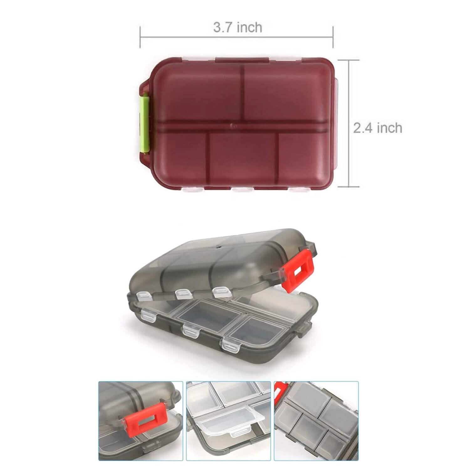 2-Pack: Portable Weekly Travel Pill Organizer Case DailySale
