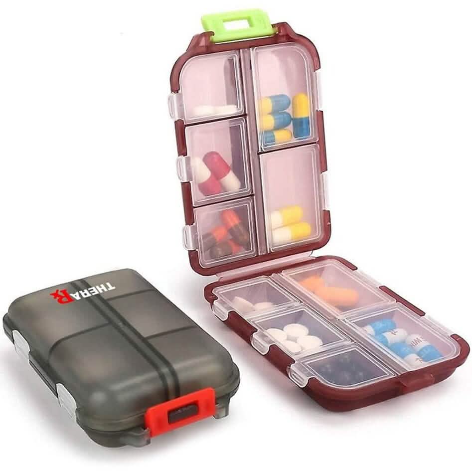 2-Pack: Portable Weekly Travel Pill Organizer Case DailySale