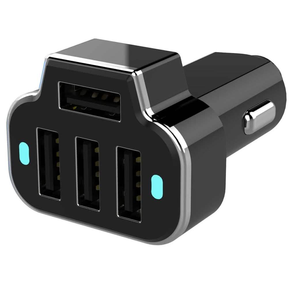 2-Pack: PowerUp 4 USB Port Car Charger Adapter DailySale