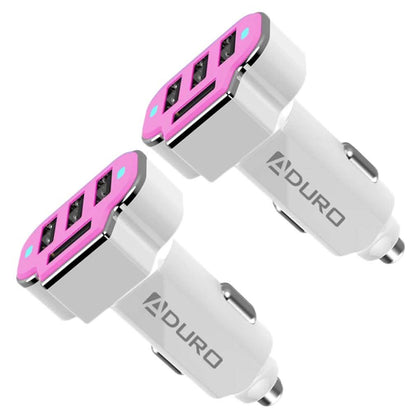 2-Pack: PowerUp 4 USB Port Car Charger Adapter DailySale