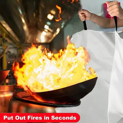 2-Pack: Premium Fiberglass Fire Blankets - Heat-Resistant, Compact and Reusable DailySale