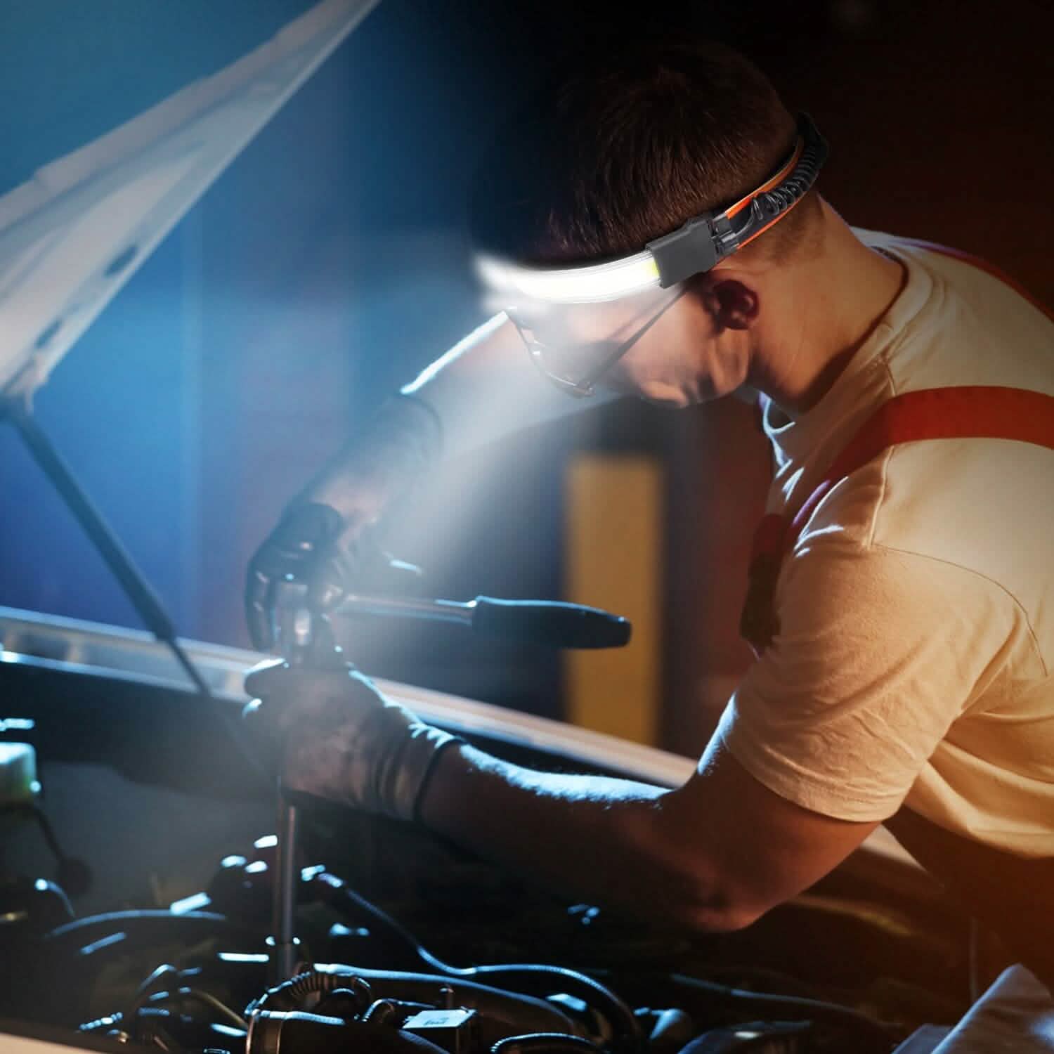 2-Pack: Rechargeable Headlamp 3 Light Modes Hand-Free DailySale
