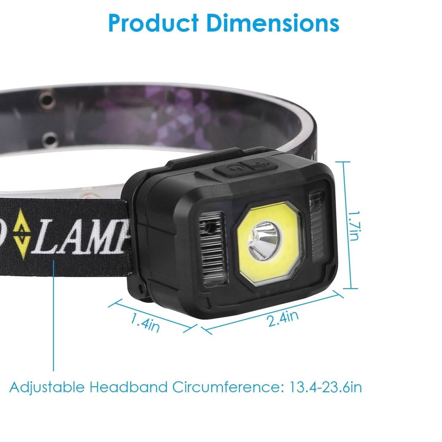 2-Pack: Rechargeable Motion Sensor Headlamp 6 Light Modes DailySale