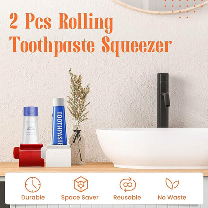 2-Pack: Rolling Tube Toothpaste Squeezer Dispenser DailySale
