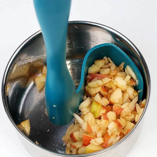 2-Pack: Rotary Scraper Rotating Spatula Scooping Portioning Food Processor DailySale