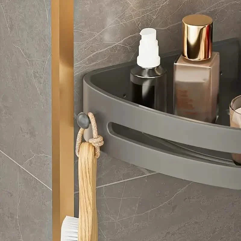 2-Tier: Rustproof Corner Shower Caddy, Adhesive Wall Mounted Shower Shelves No Drilling DailySale