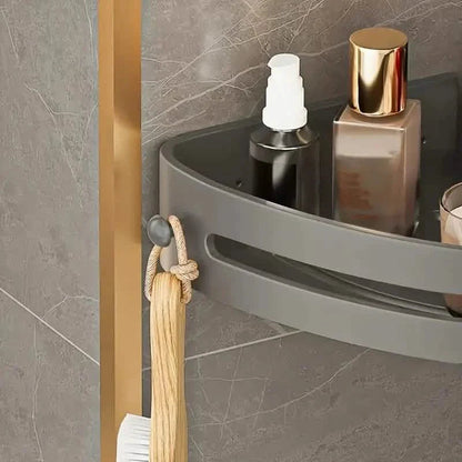 2-Tier: Rustproof Corner Shower Caddy, Adhesive Wall Mounted Shower Shelves No Drilling DailySale