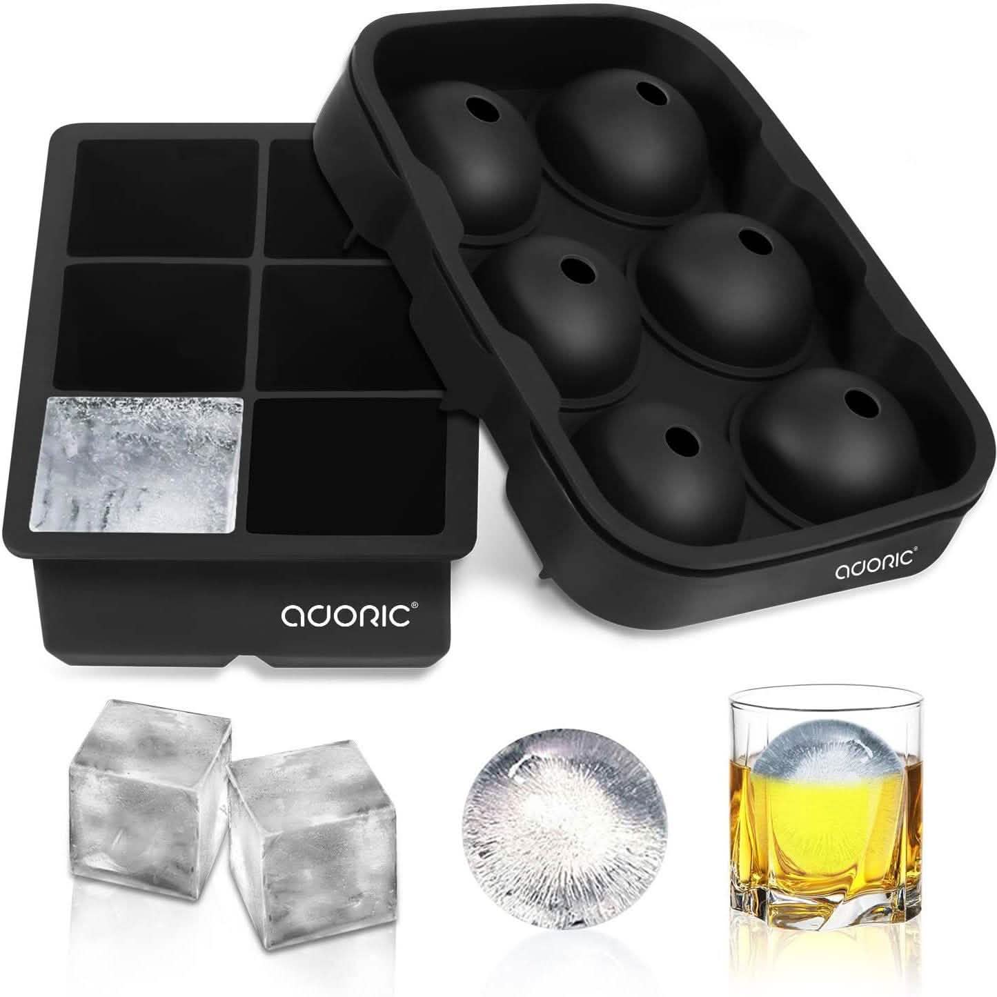 2-Pack Set: Adoric Life Silicone Ice Cube Molds DailySale