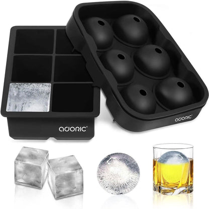 2-Pack Set: Adoric Life Silicone Ice Cube Molds DailySale