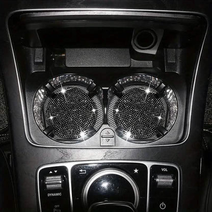 2-Pack: Shimmering Diamond Car Cup Mats DailySale