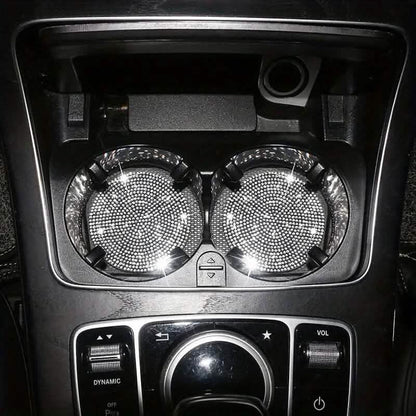 2-Pack: Shimmering Diamond Car Cup Mats DailySale