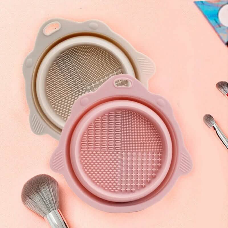 2-Pack: Silicone Foldable Makeup Brush Cleaning Pad DailySale