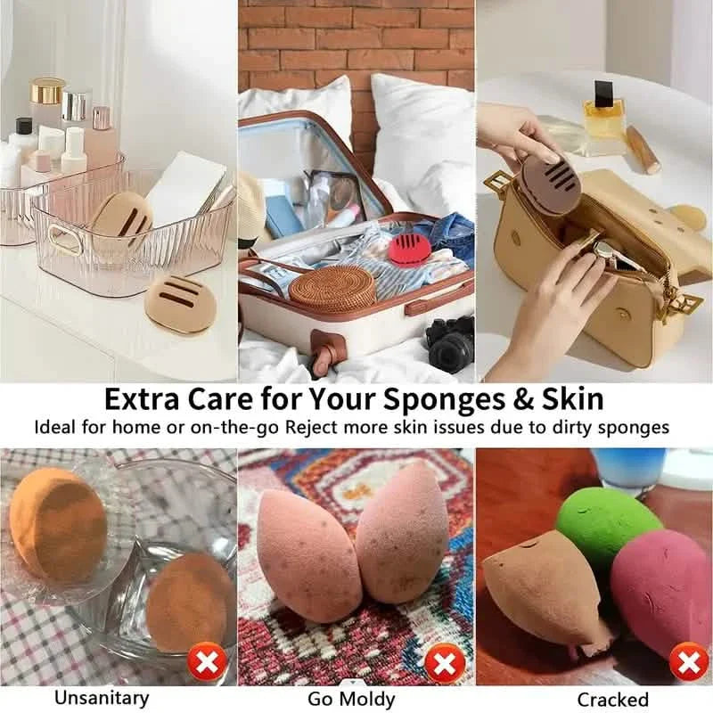 2-Pack: Silicone Makeup Sponge Holder Case DailySale