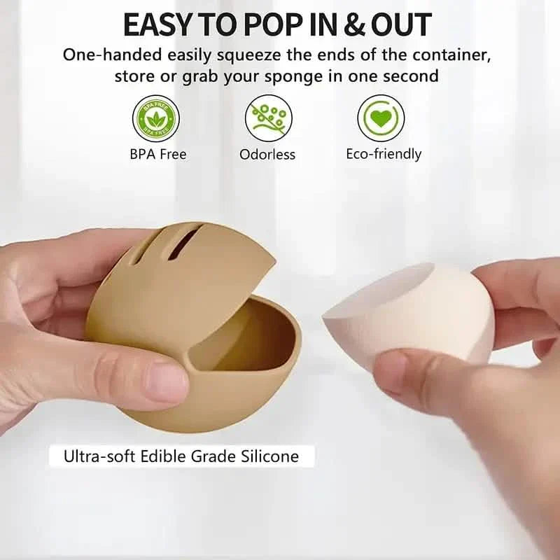 2-Pack: Silicone Makeup Sponge Holder Case DailySale