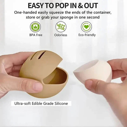 2-Pack: Silicone Makeup Sponge Holder Case DailySale