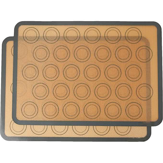 2-Pack: Silicone Nonstick Food Safe Macarons Baking Mat DailySale