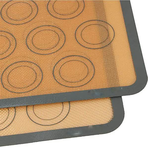 2-Pack: Silicone Nonstick Food Safe Macarons Baking Mat DailySale