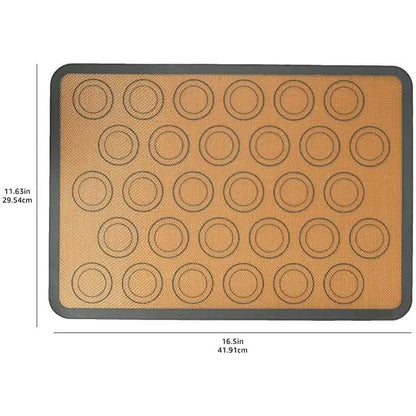 2-Pack: Silicone Nonstick Food Safe Macarons Baking Mat DailySale
