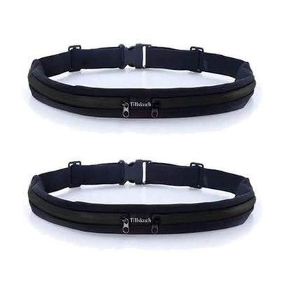 2-Pack: Slim Waist Pocket Running Belt DailySale
