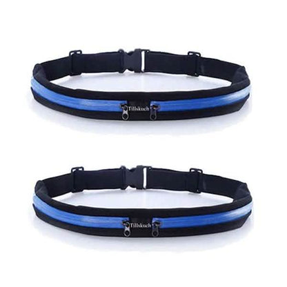 2-Pack: Slim Waist Pocket Running Belt DailySale