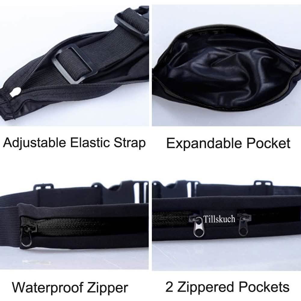 2-Pack: Slim Waist Pocket Running Belt DailySale