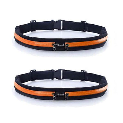 2-Pack: Slim Waist Pocket Running Belt DailySale