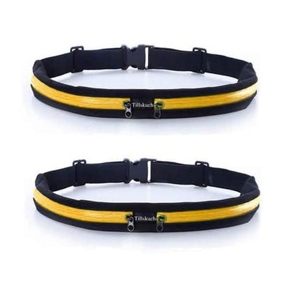 2-Pack: Slim Waist Pocket Running Belt DailySale