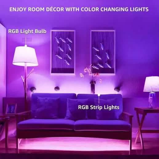 2-Pack: Smart Home Multi-Color LED A19 Bulb 5W DailySale