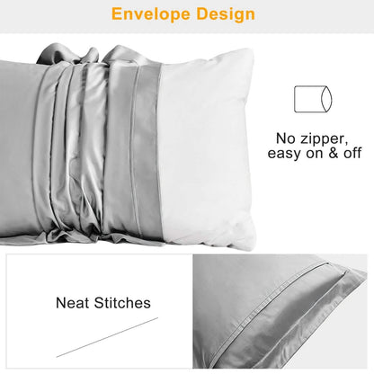 2-Pack: Soft Silky Satin Pillow Case DailySale
