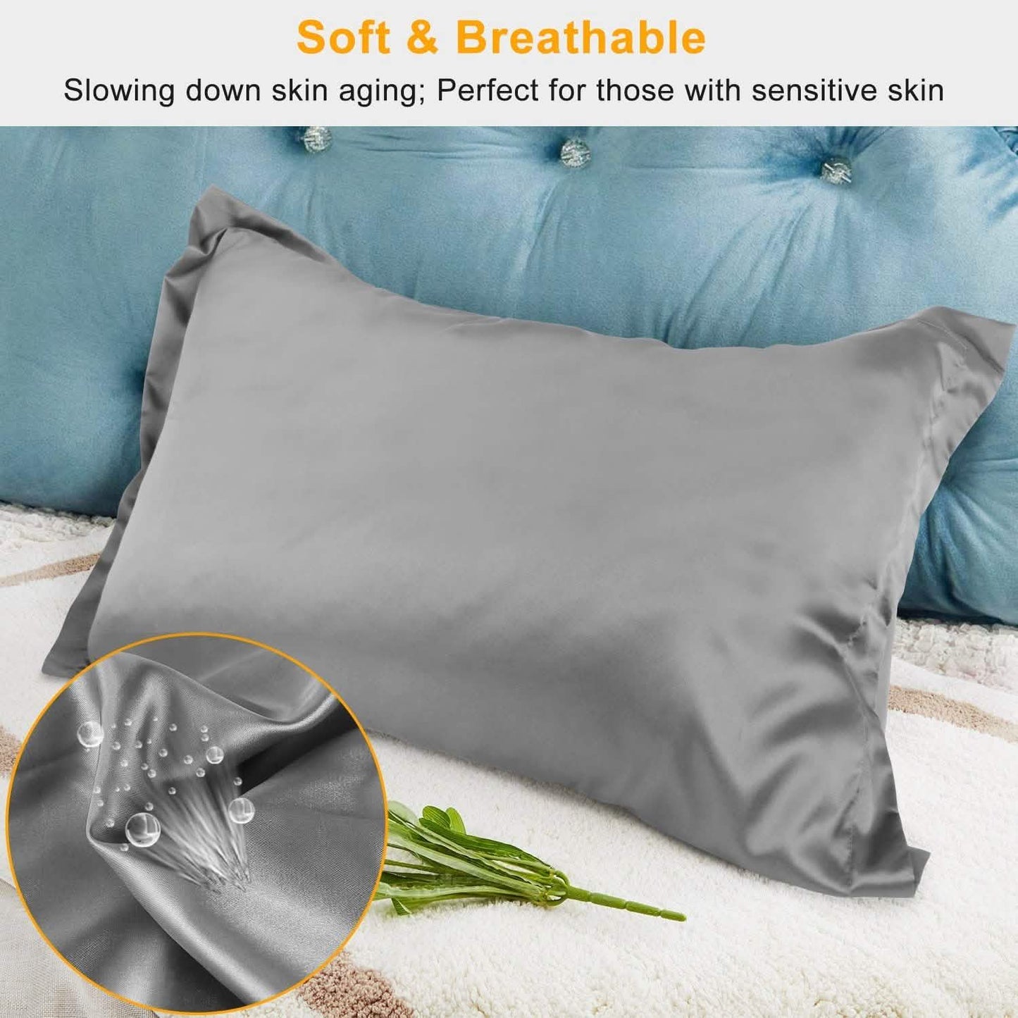 2-Pack: Soft Silky Satin Pillow Case DailySale