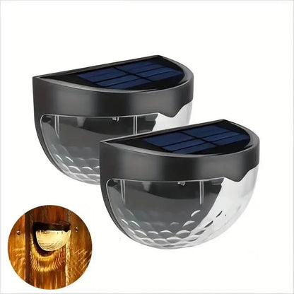2-Pack: Solar Fence Deck and Wall Lights DailySale
