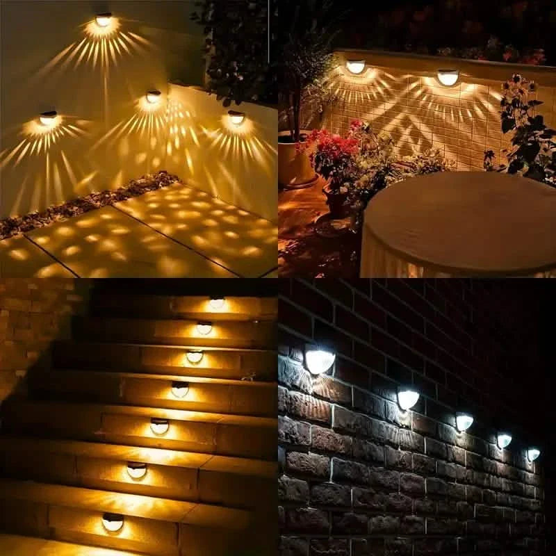 2-Pack: Solar Fence Deck and Wall Lights DailySale