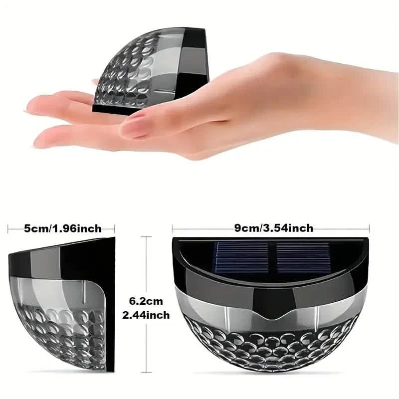 2-Pack: Solar Fence Deck and Wall Lights DailySale
