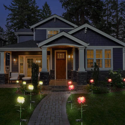 2-Pack: Solar LED Chrysanthemum Lights DailySale