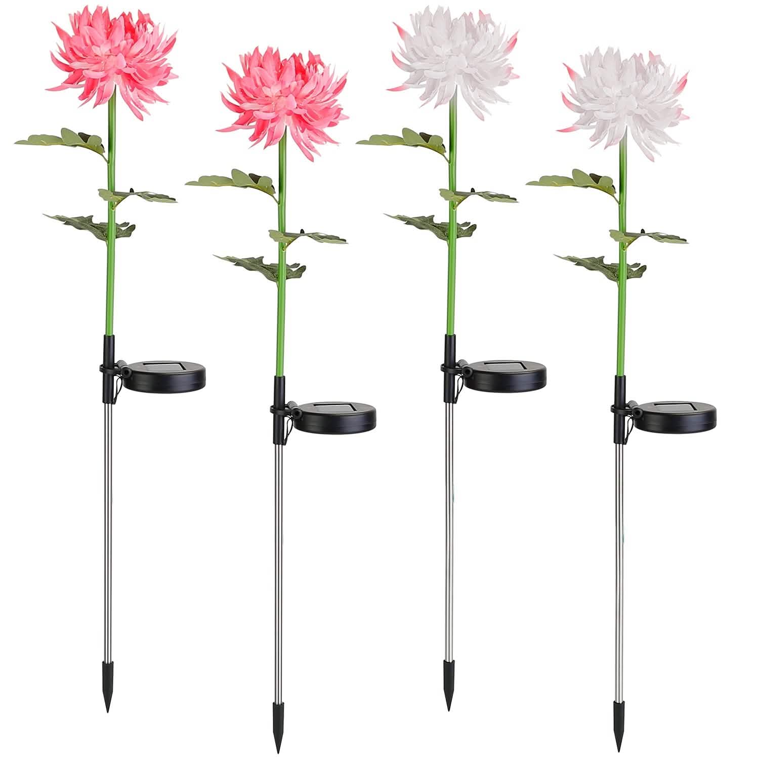 2-Pack: Solar LED Chrysanthemum Lights DailySale
