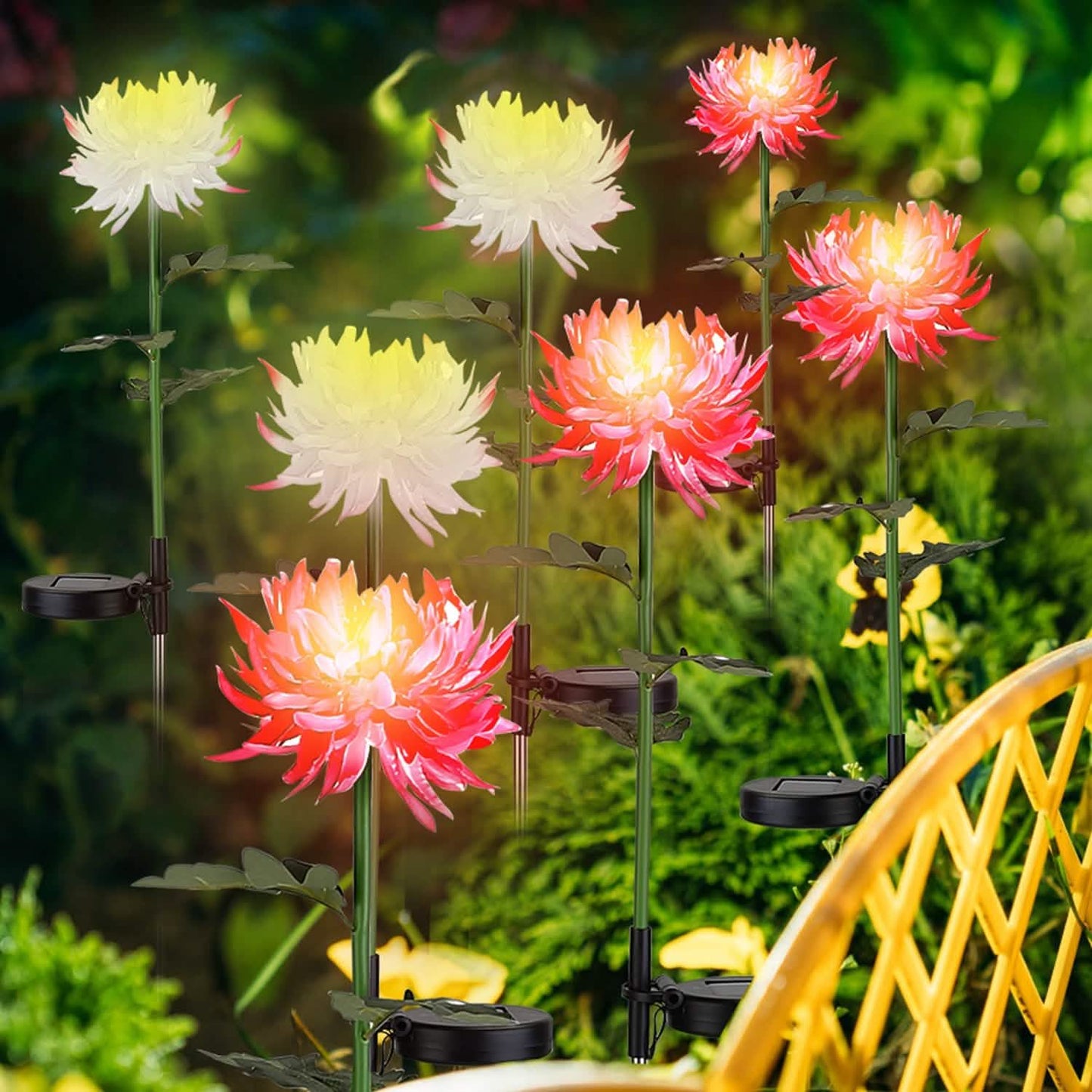 2-Pack: Solar LED Chrysanthemum Lights DailySale