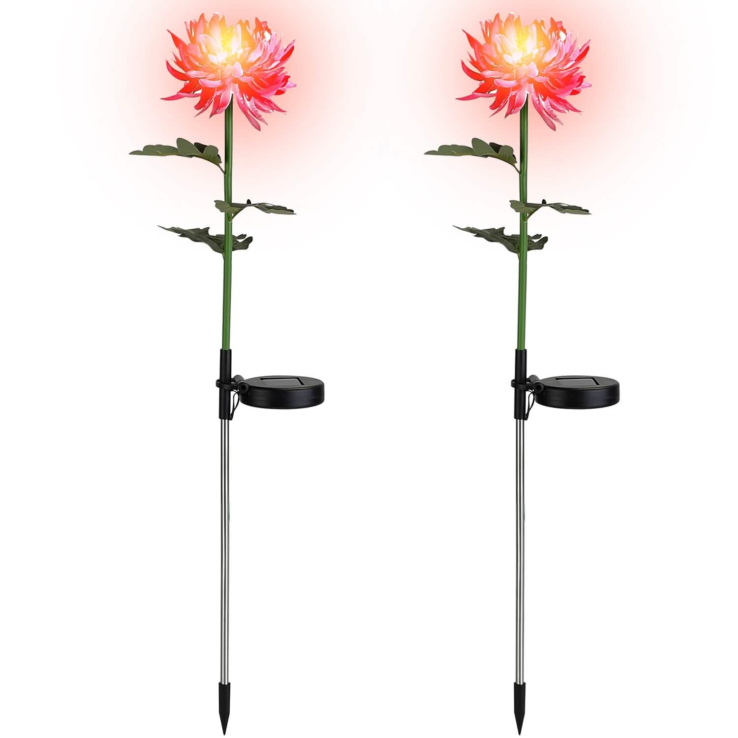 2-Pack: Solar LED Chrysanthemum Lights DailySale