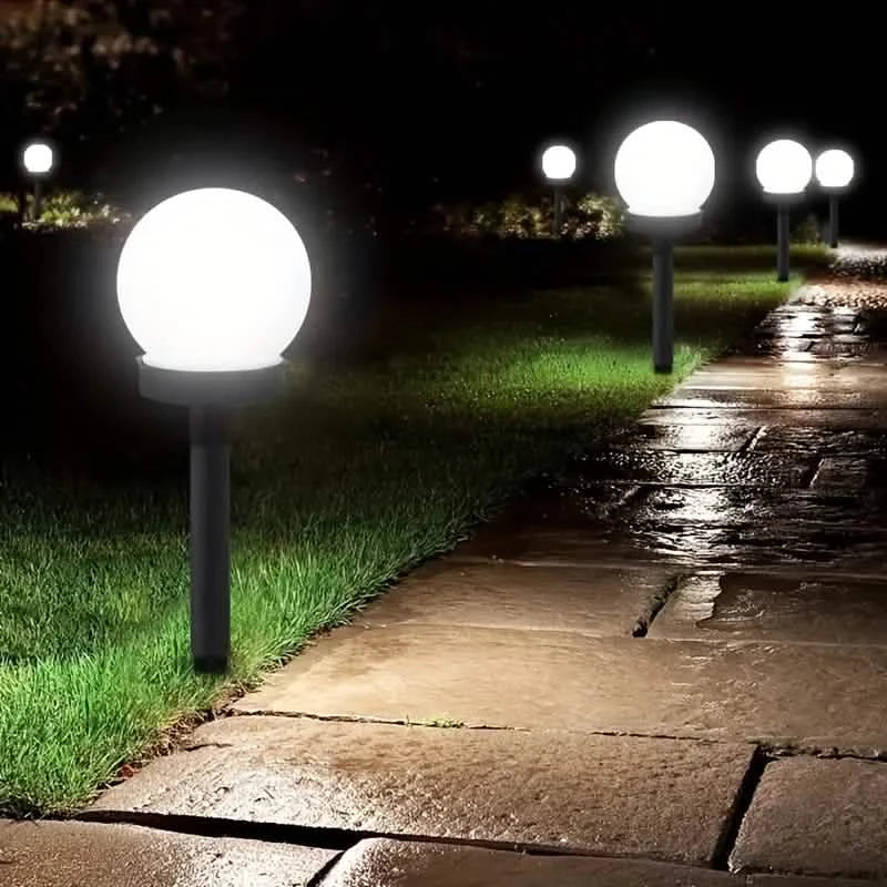 2-Pack: Solar LED Globe Powered Garden Light DailySale