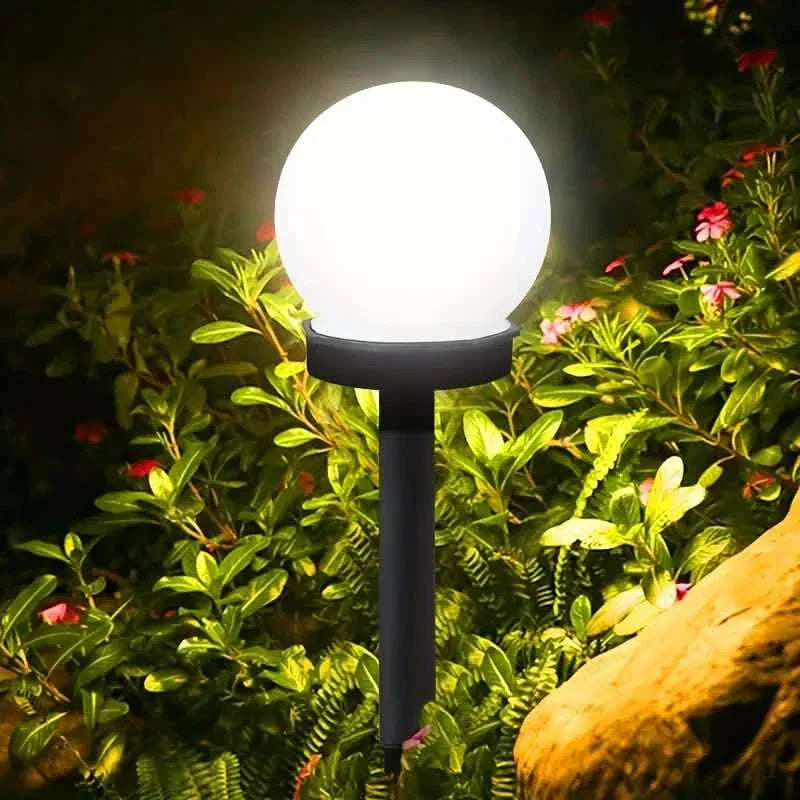2-Pack: Solar LED Globe Powered Garden Light DailySale