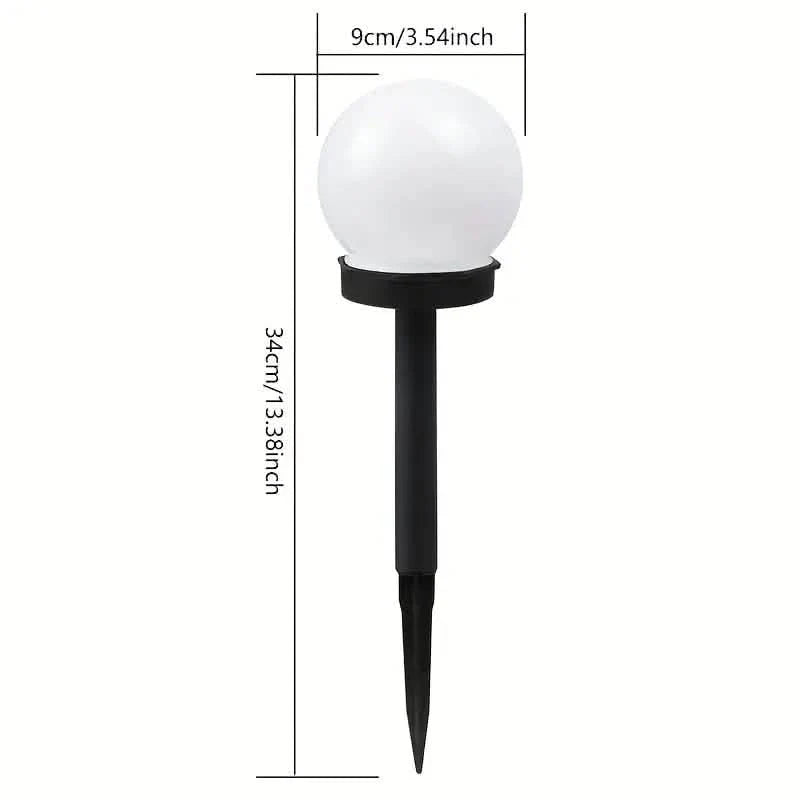 2-Pack: Solar LED Globe Powered Garden Light DailySale