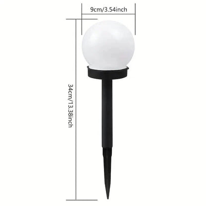 2-Pack: Solar LED Globe Powered Garden Light DailySale