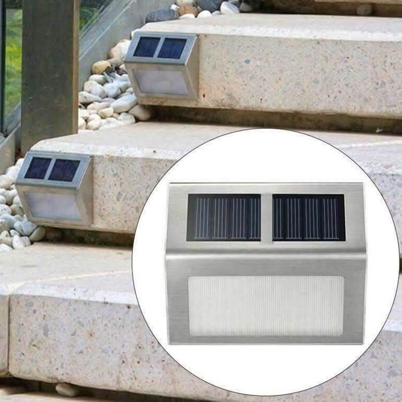 2 Pack: Solar Light 2 LEDs Wall Lamp Waterproof Security Light DailySale