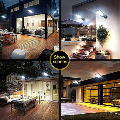 2-Pack: Solar Outdoor Security Street Lighting, 3 Modes With Wireless Motion Sensing and Remote Control DailySale