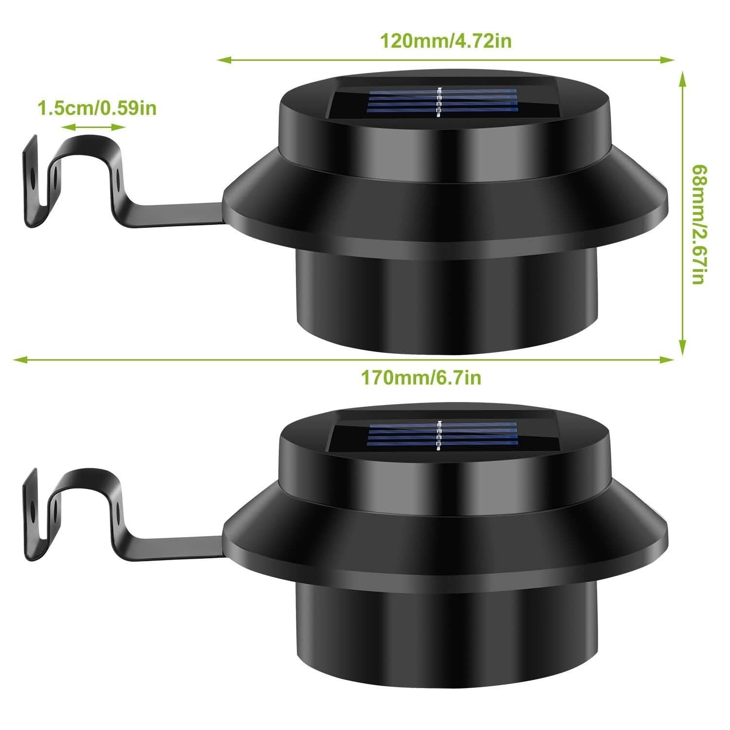 2-Pack: Solar Powered Gutter Lights DailySale