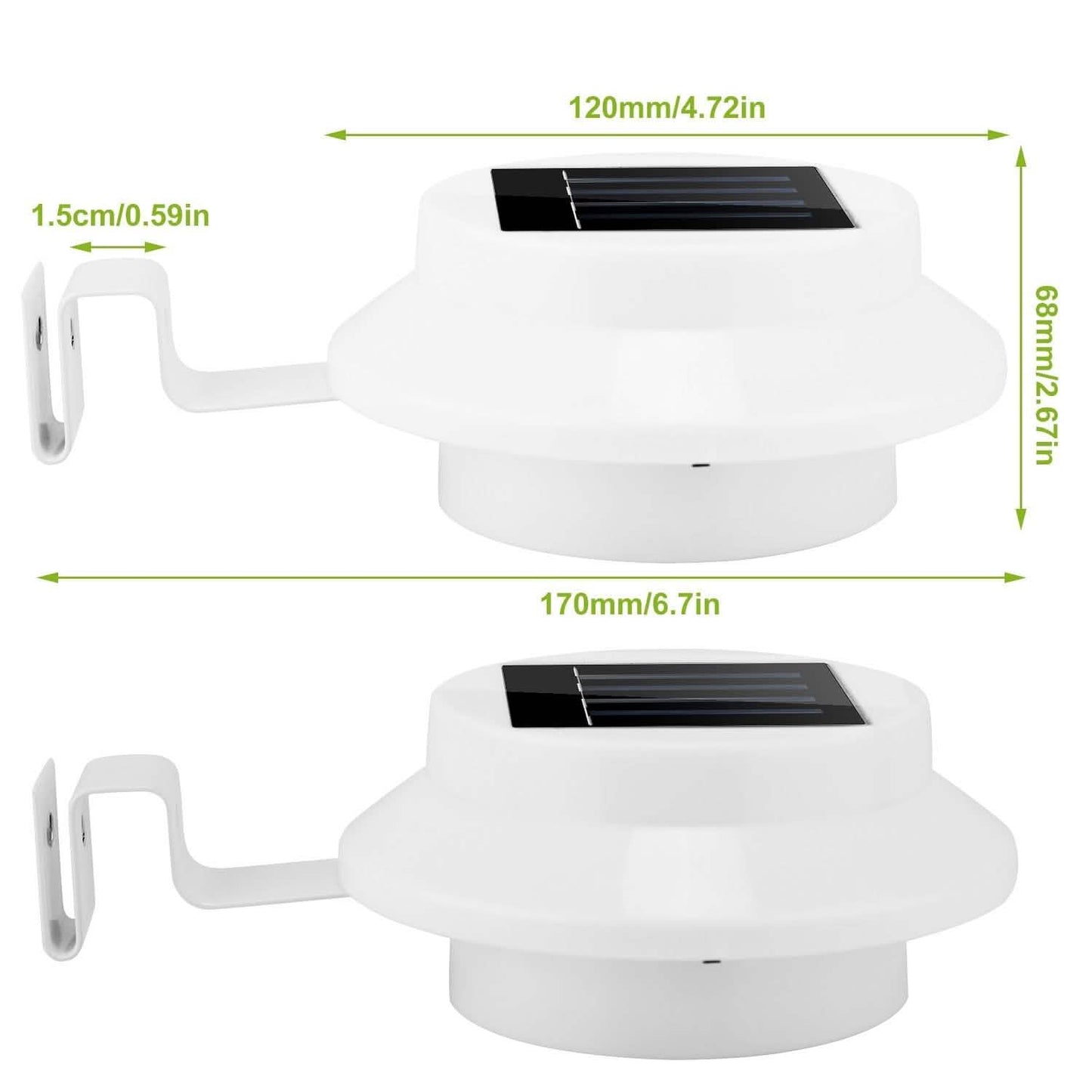 2-Pack: Solar Powered Gutter Lights DailySale