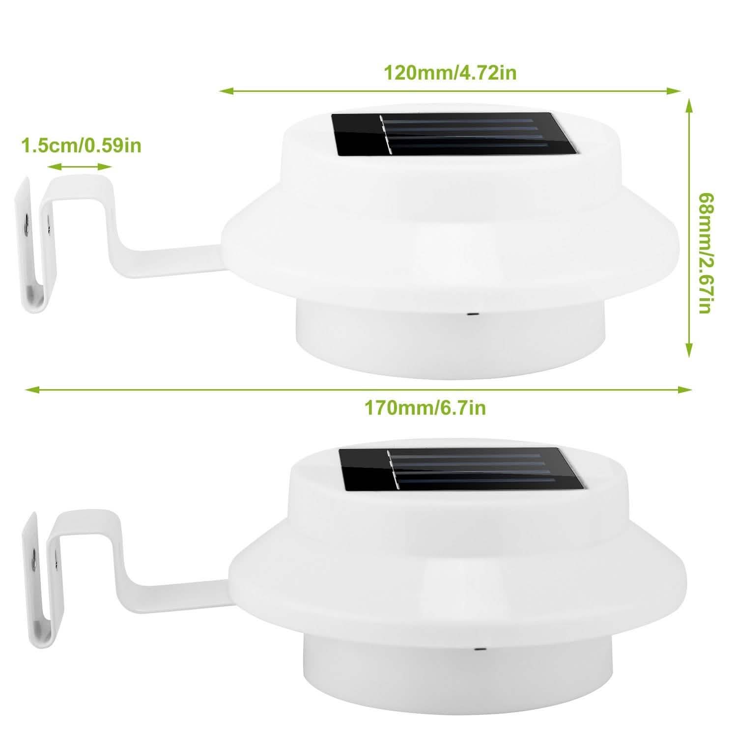 2-Pack: Solar Powered Gutter Lights DailySale