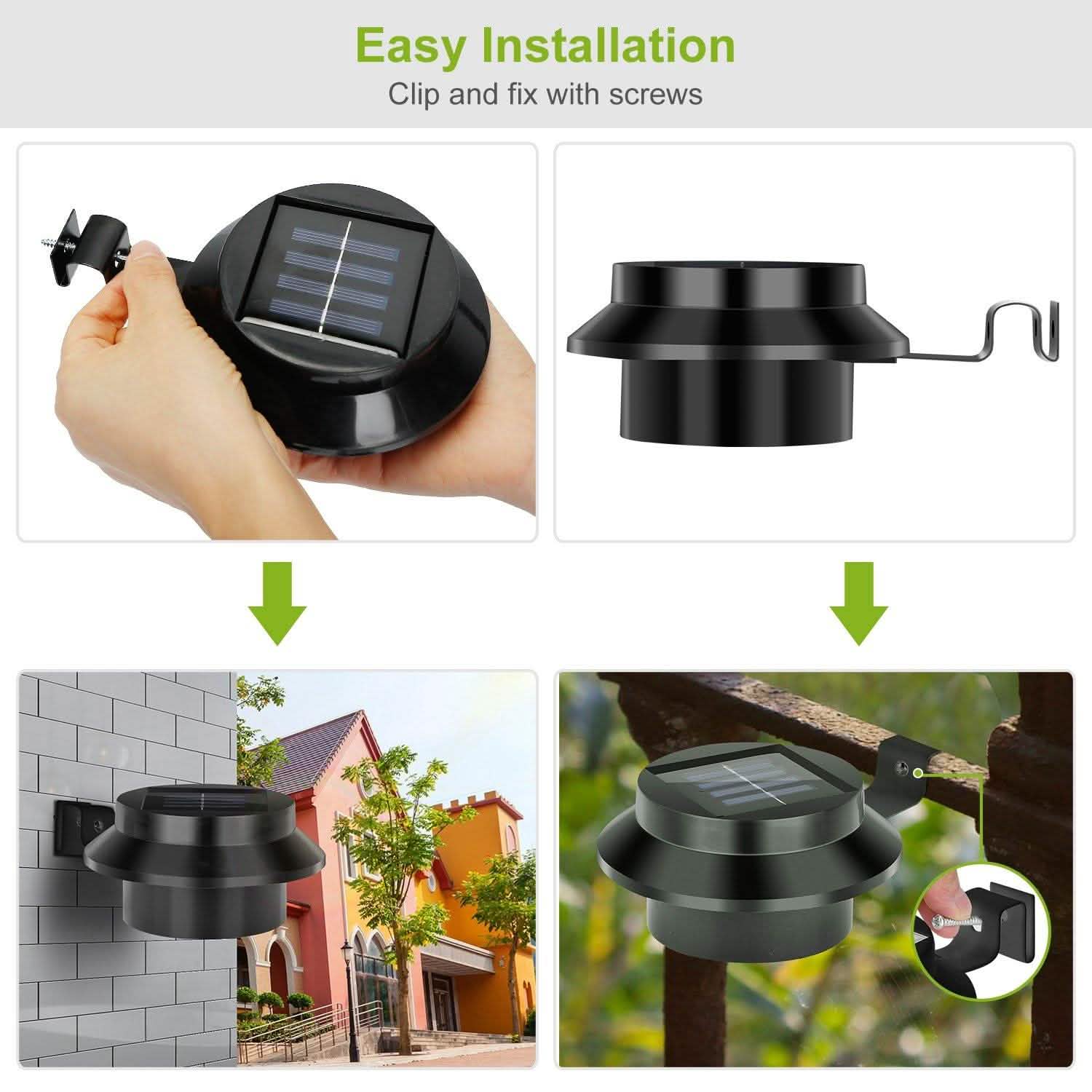 2-Pack: Solar Powered Gutter Lights DailySale